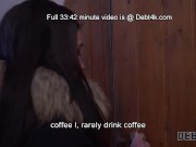 DEBT4k. Insistent debt collector Nik Rock finally finds client and they have quickie 4/16