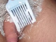 LOOK HOW I PAINT MY PENIS HAIRS FOR YOU.!!! 12/16