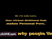 Big boobs babe striptease dance in bra panties & masturbating vibrator orgasm b4 live BJ & missionary creampie - Lelu Love 15/16