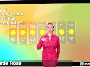 Big Boob Katie Rose Predicts the Weather 1/16