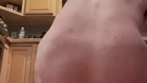 Fucking my massive knotted dildo