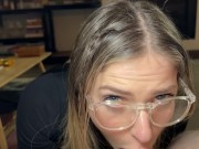 Slutty blonde sucks my cock before the party 10/16