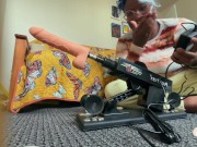 My First Fuck Machine !! Spicy Vlog 7/16