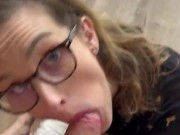 I wait for him when he comes out of the shower to receive my evening facial 5/16