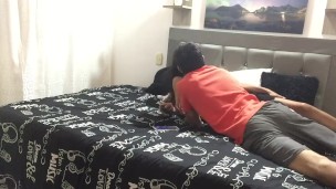 I eat my stepsister's delicious ass in my room