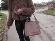 GERMAN SCOUT - Anal Casting Sex for Freckled Big Butt and Boobs Maid Cora Love 2/16