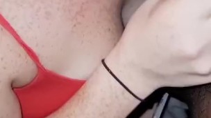 Redhead Gives Head In Sauna on Apt tour