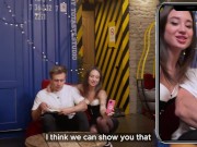 Sex office, part 2. Feeding a vegan a meat stick 1/16