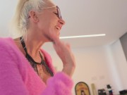 MILF secretary fucks her boss from under the desk while he is in a ZOOM meeting 1/16