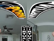 VIRTUAL PORN - Johnny Love Sticks His Fingers Right In Naughty Babe Roxie Sinner's Wet Pussy 9/16