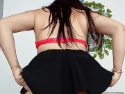 Rica con lencería Roja folla sin parar