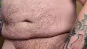 Jerking off with weight on my nuts