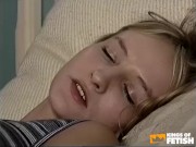 Sexy teen gets her bush rammed by a blonde dude after she plays with a black toy 2/16