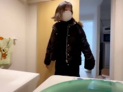 彼女のお風呂を覗いてたら、我慢できなくなって生挿入ししまった。素人/絶頂/おっぱい/美少女  1/16