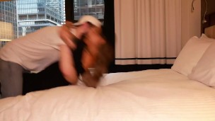 Couple make love after long holiday season