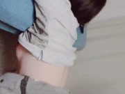 Pounding the girl I brought home from behind