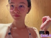 18yo Teen masturbates and pisses at the public pool! 14/16