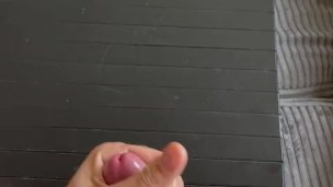 Jerking off my big cock