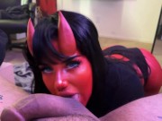 Meru The Succubus | kitty k cosplay. I came on her face so hard! 2/16