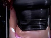 Petite Colombian masturbates in her parents' bed 2/16