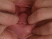 Stretching and gaping my tight pussy part 2 11/16