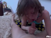 Surprised my husband with a long blowjob 16/16