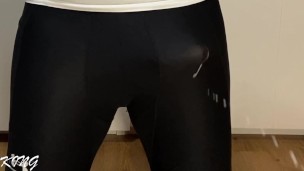 Huge hands free cum in tight pants