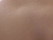 Up close just me and my dildo in the shower 5/16