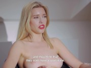 WOWGIRLS Gorgeous blonde girl Freya Mayer telling us a few things about herself and then masturbating 3/16