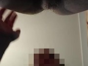 She licks my ass and then sucks my cock deep, rimming and blowjob 15/16