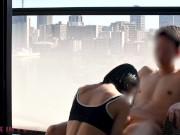 ベランダで屋外セックス!?外の人に見られそうで恥ずかしかったけど僕パンパンしました‼ 6/16