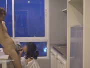 Asian GF on counter [H24] 10/16