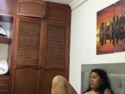 Horny girl masturbating until orgasm. 10/16