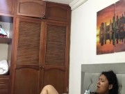 Horny girl masturbating until orgasm. 12/16