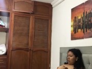 Horny girl masturbating until orgasm. 4/16