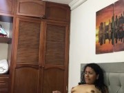 Horny girl masturbating until orgasm. 6/16