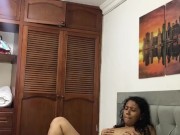 Horny girl masturbating until orgasm. 8/16