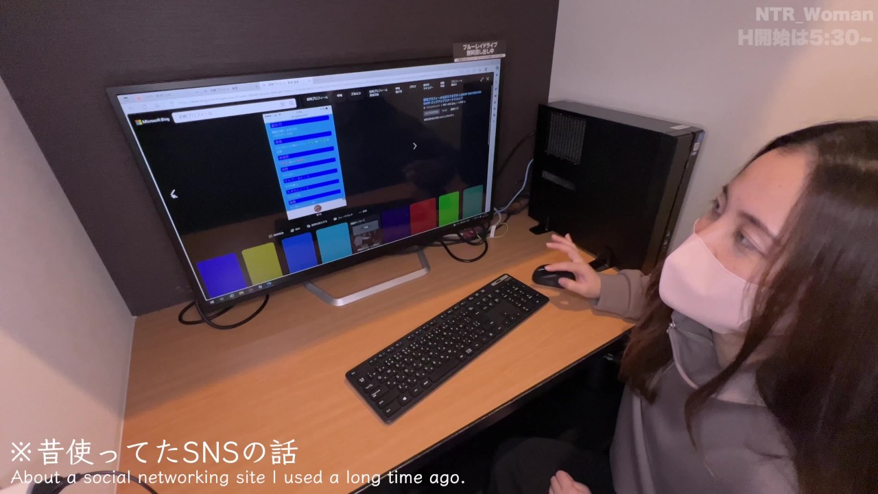 【ネカフェ/大量中出し】中出しした後も連続高速バック!! ネカフェの密室で寝取られる美人妻さん♪ AVを見ながら同じ動きでする騎乗位がエロすぎる♡　個人撮影 素人 ハメ撮り 人妻 NTR 中出し 変態 - 無料セックスビデオ - RedTube
