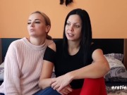 Ersties - Lesbisches Glasdildo-Vergnügen mit Julia P und Victoria P 4/16