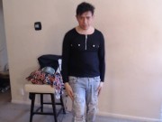 Let's All Worship as This Muscle Dude Takes off All His Clothes and Jerks! 1/16