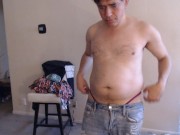 Let's All Worship as This Muscle Dude Takes off All His Clothes and Jerks! 5/16