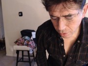 Stripteaser XXX Pornstar Mike Let's His Guard Down! 1/16