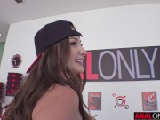 ANAL ONLY Busty tattooed brunette Bella Blu gets ass fucked and creampied 7/16