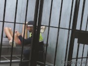 Horny police officer having sex at prison with slut latina 6/16
