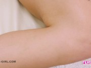 Sexy Blonde shows slutty cunt and pretty feet 11/16