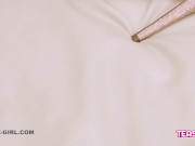 Sexy Blonde shows slutty cunt and pretty feet 5/16