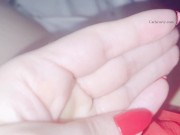 Nice hot talking with pussy rubbing in bed! Showing my sexy wet juices! 16/16