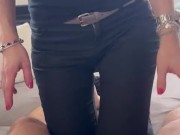 I only have 10 minutes to make him cum and I choose between my small tits 1/16