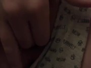 Fingering my tight pink pussy homemade