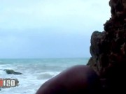 Interracial fucking at the beach with Shania a cute ebony babe 12/16